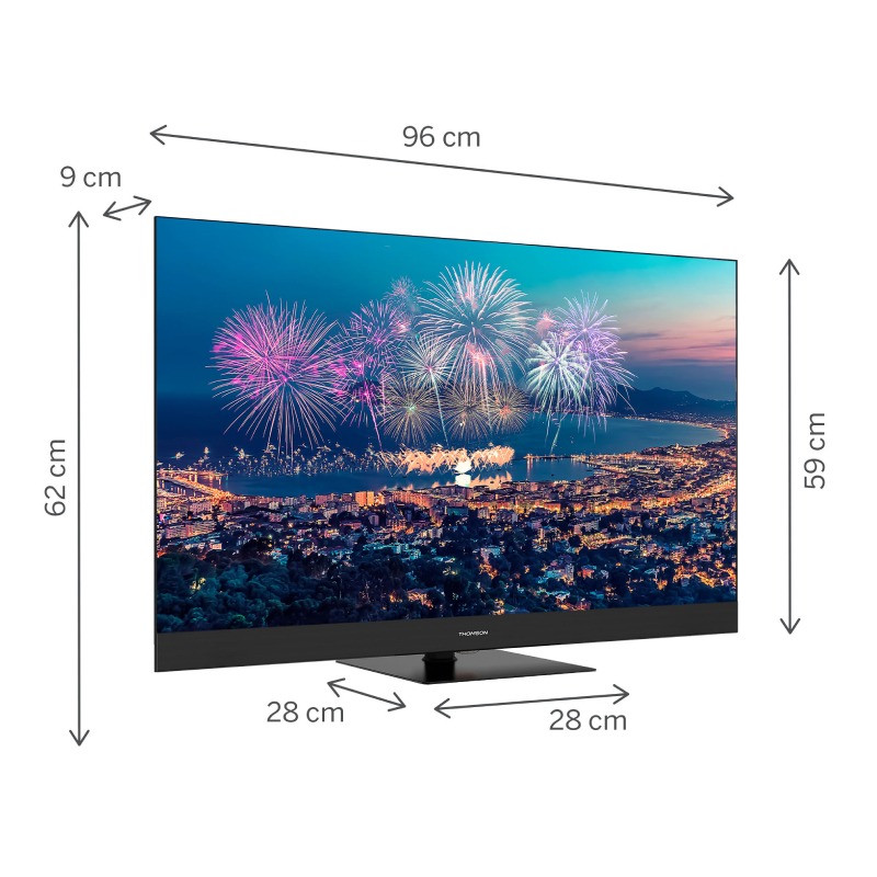 TV Thomson 43" 43QG6C14 QLED Plus Google Tv - Noir - Image 2