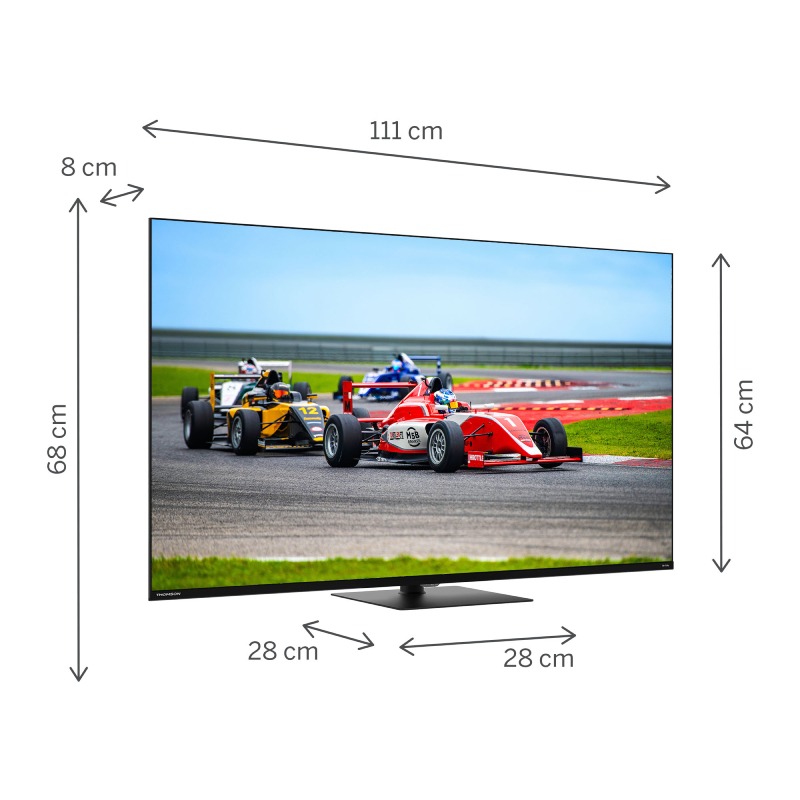 TV THOMSON 50QG7C14 UHD 4K  50″ GOOGLE TV QLED PRO – NOIR - Image 2