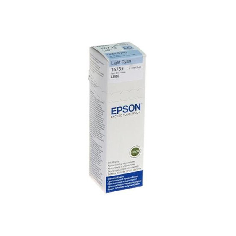 Bouteille D'encre Original EPSON T6735 - Cyan Clair