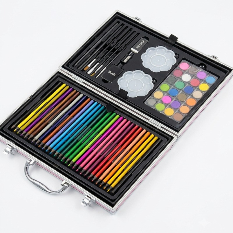 Valise de 145 Pièces de Coloriage Pour Enfants - Image 7