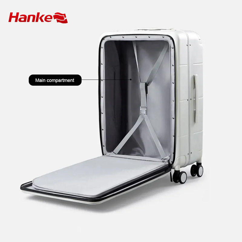 Valise HANKE H9862 Polycarbonate 20" - Blanc - Image 3