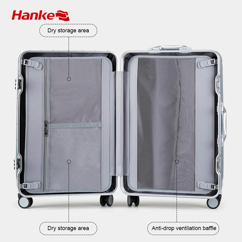 Valise HANKE H9866 Polycarbonate Large 26" - Noir - Image 3