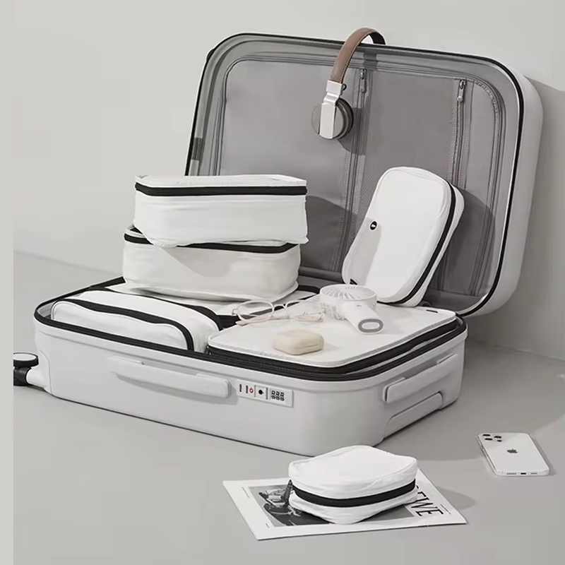 Valise HANKE M9272 Polycarbonate Small 20" - Blanc - Image 4