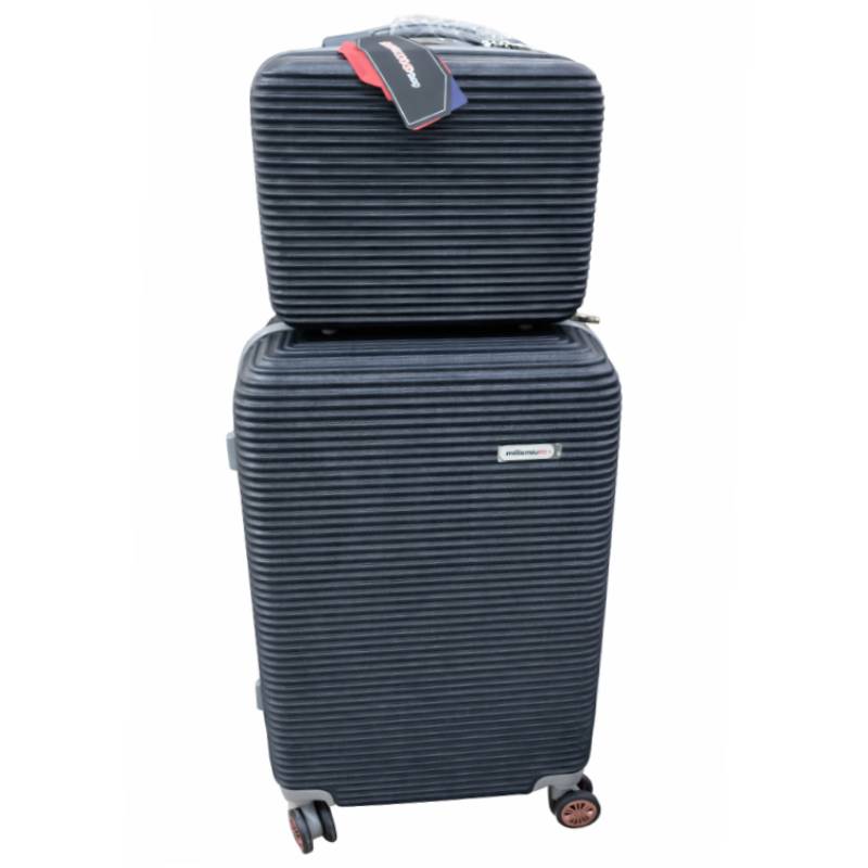 Valise Moyen Modèle MILANO BAG avec mallette grand modèle - Bleu
