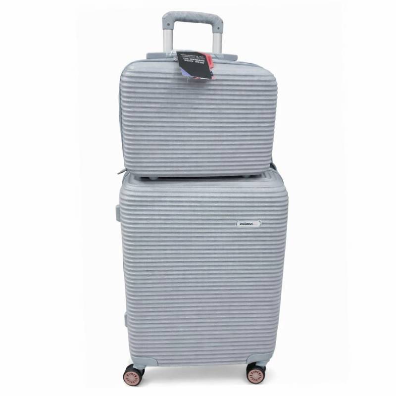 Valise Moyen Modèle MILANO BAG avec mallette grand modèle - Gris