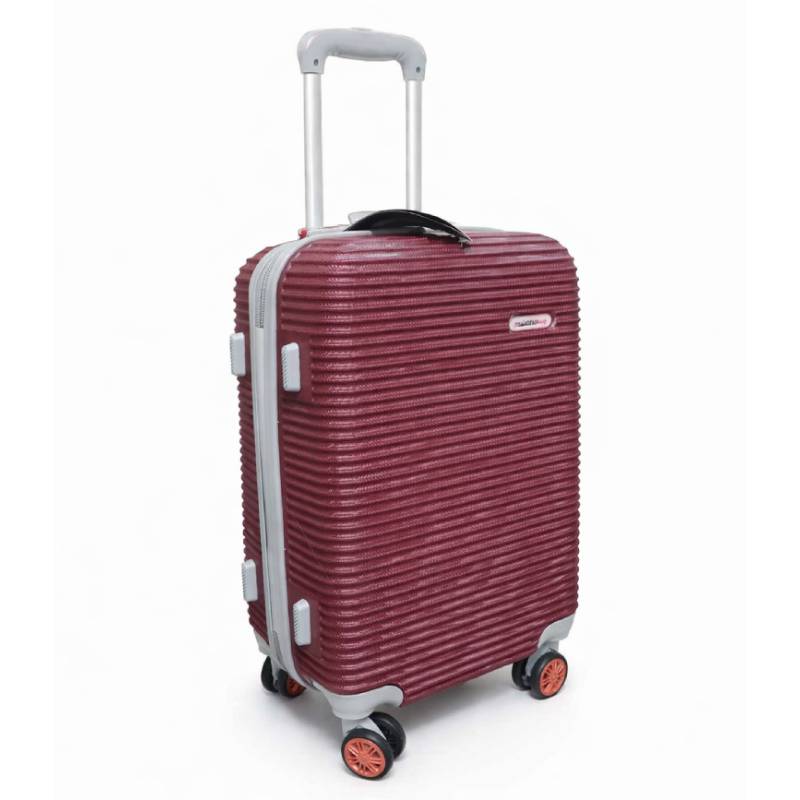 Valise Petit Modèle MILANO BAG avec 4 roues 360° - Rouge bordeaux