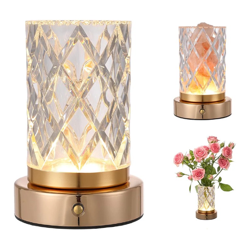 Veilleuse Vase LED Acrylique 3en1