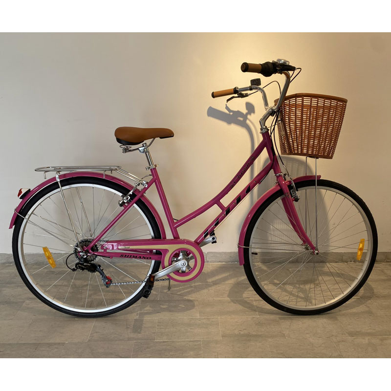 Vélo de Ville RODEO 6026-C6VS Avec Panier Avant - Rose - Image 2