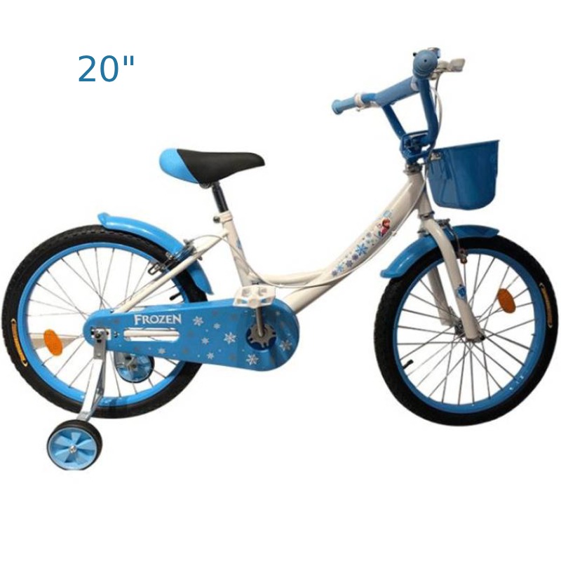 Vélo Enfant FROZEN HK20 Pour Fille 20" Avec Panier - Bleu 