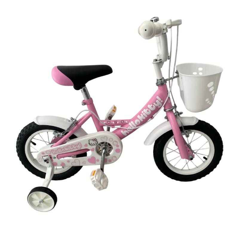 Vélo Enfant Hello Kitty Pour Fille 12" - Blanc&Rose, Photo boutique MyTek chez MyTek