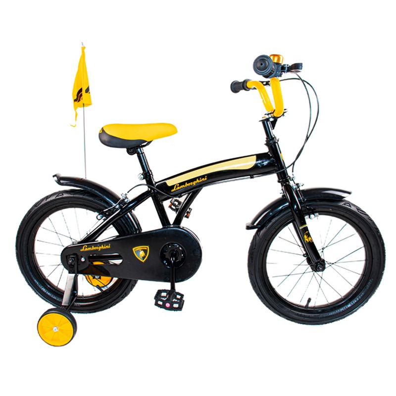 Vélo Enfant RODEO Lomborghini Pour Garçon 16'' - Noir&Jaune