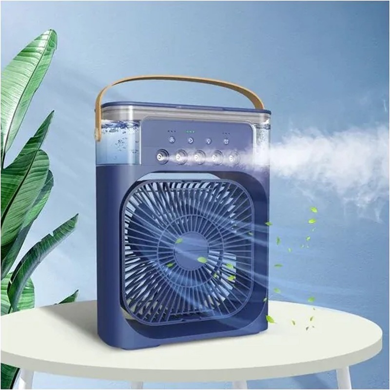 Ventilateur Brumisateur 2en1 Avec Réservoir d’Eau - Bleu - Image 2