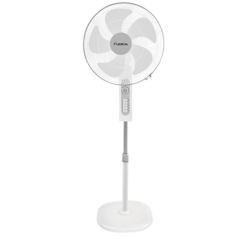 Ventilateur Sur Pied LEXICAL LSF-7006 60W - Blanc