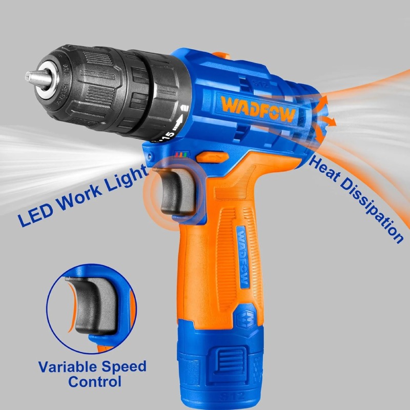 Perceuse Visseuse WADFOW WCDS525 12V 1.5 Ah  - Image 3