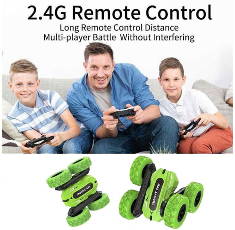 Voiture RC Toys Double Sides 360 degré - Vert - Image 4