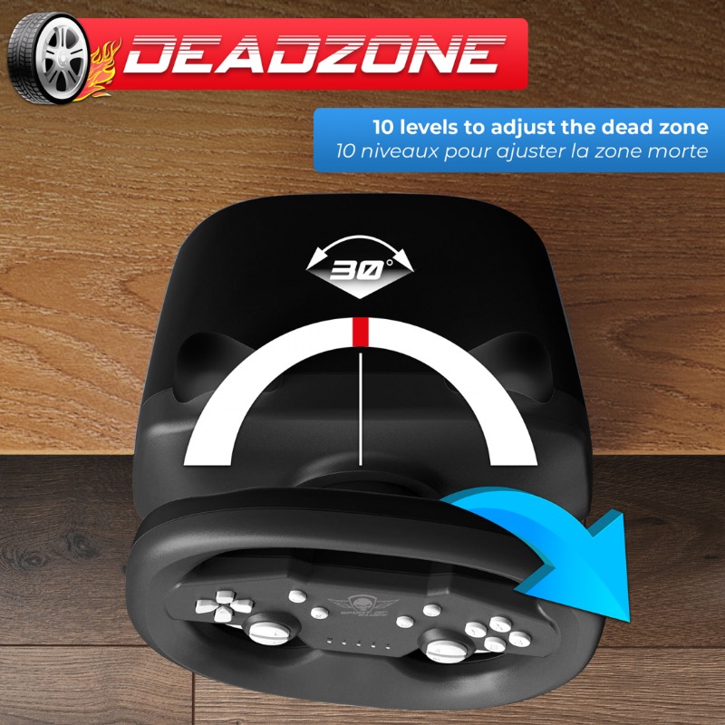 Volant De Course SPIRIT OF GAMER PRO AIR PS4/PS3/PC - Noir - Image 3