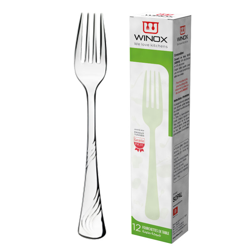 Etui Fourchette À Fruits WINOX Série Morjene 12 Pièces - Inox 18/10