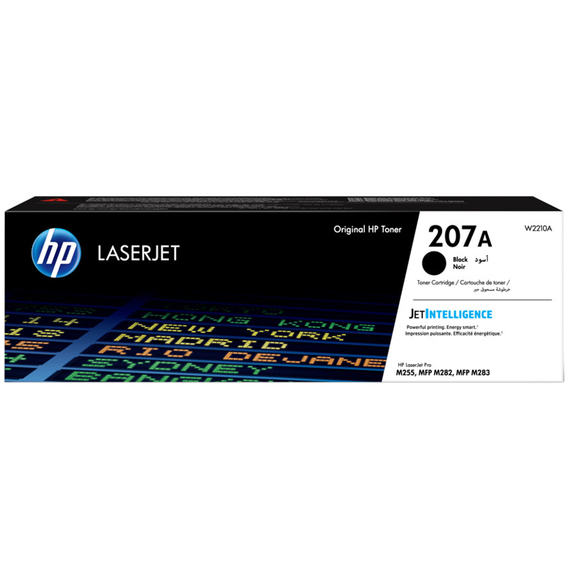 Cartouche de toner HP 207A noir LaserJet originale / 1350 pages W2210A