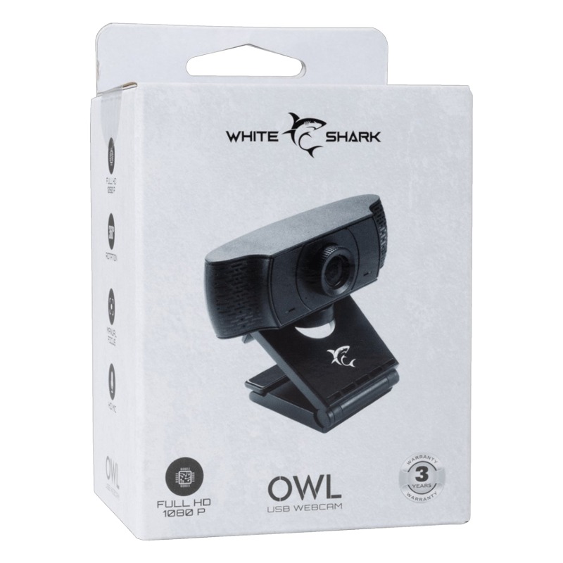 Webcam Gamer WHITE SHARK GCW 004 OWL FULL HD - Noir - Image 6