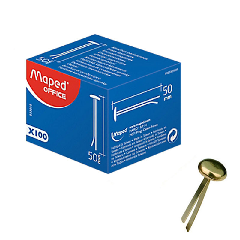 Boîte De 100 Attache Parisienne MAPED 50 mm